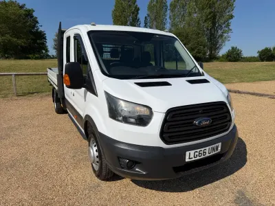 Used Ford Transit 130 HP (95 kW) 2016 White Cabriolet