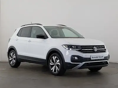 Used VW T-Cross Black Edition 110 HP (80 kW) 2023 White SUV
