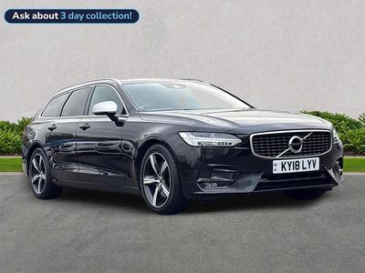 Used Volvo V90 R-Design Pro 235 HP (172 kW) 2018 Black Estate