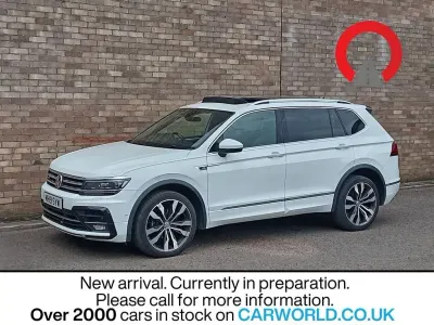 Used VW Tiguan Allspace R-line 150 HP (110 kW) 2019 White SUV