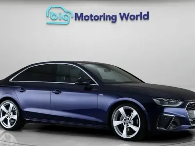 Used Audi A4 S-Line 204 HP (150 kW) 2021 Blue Sedan