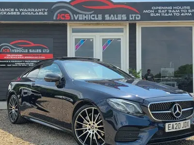 Used Mercedes E220 AMG Line Premium Plus 2020 Blue Coupe