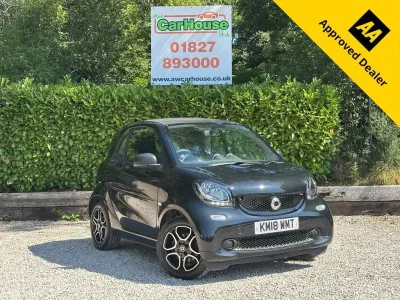 Used Smart ForTwo Coupé Pure 71 HP (52 kW) 2018 Black Coupe