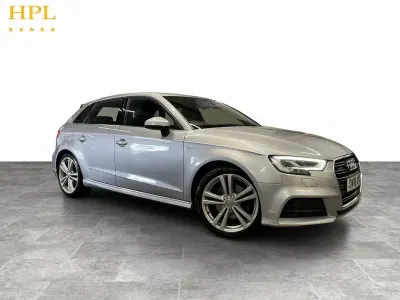Used Audi A3 Sportback S-Line 184 HP (135 kW) 2018 Silver Hatchback