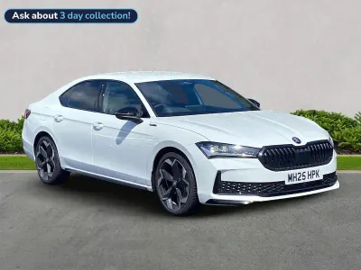 Used Skoda Superb SportLine 150 HP (110 kW) 2025 White Hatchback