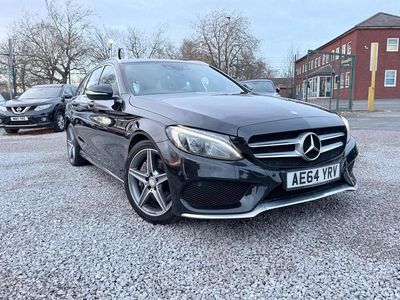 Begagnad Mercedes C250 AMG line 2014 Svart Kombi