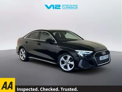 Used Audi A3 S-Line 110 HP (80 kW) 2022 Black Sedan