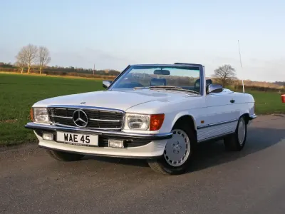 Used Mercedes SL500 1988 White Cabriolet