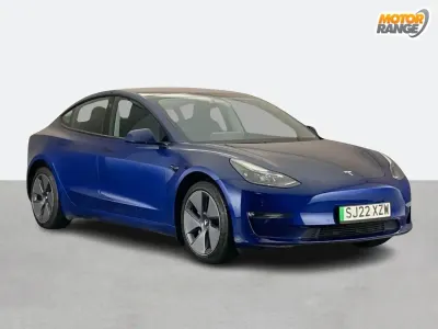 Używany Tesla Model 3 Long Range AWD 366 kW (498 KM) 2022 Niebieski Sedan/Limuzyna