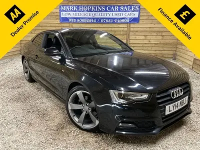 Used Audi A5 Black Edition 170 HP (125 kW) 2014 Black Coupe