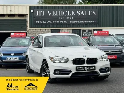 Used BMW 118 Sport Line 136 HP (100 kW) 2018 White Hatchback