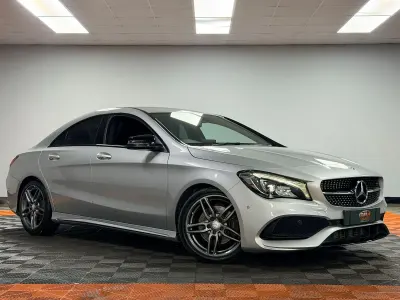 Used Mercedes CLA220 AMG line 177 HP (130 kW) 2017 Silver Coupe