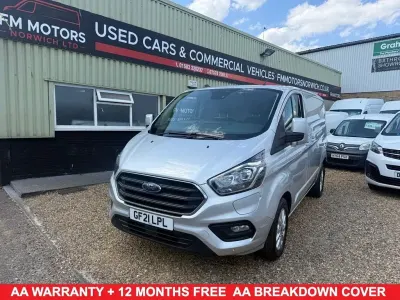 Used Ford Transit Custom Limited 126 HP (92 kW) 2021 Silver Van