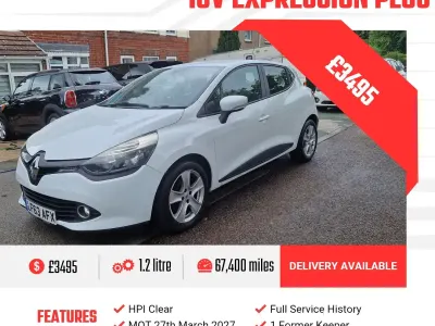 Used Renault Clio Expression+ 75 HP (55 kW) 2013 White Hatchback