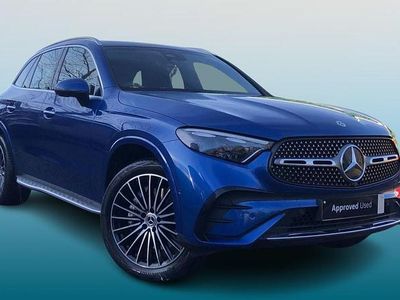 Metallic paint spectral blue Used 2023 Mercedes GLC300e AMG line Estate | £49,995