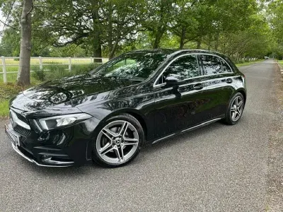 Used Mercedes A200 AMG line 150 HP (110 kW) 2020 Black Hatchback
