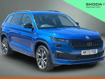 Used Skoda Kodiaq SportLine 196 HP (144 kW) 2023 Race blue metallic SUV