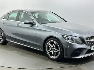 Used Mercedes C220 AMG line 194 HP (142 kW) 2018 Grey Sedan