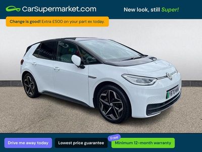 Used VW ID.3 Pro Performance 150 kW (204 HP) 2020 White Hatchback