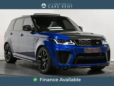 Used Land Rover Range Rover Sport SVR 566 HP (416 kW) 2021 Blue SUV