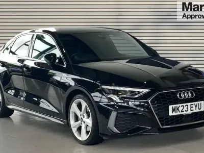 Used Audi A3 S-Line 150 HP (110 kW) 2023 Black Sedan
