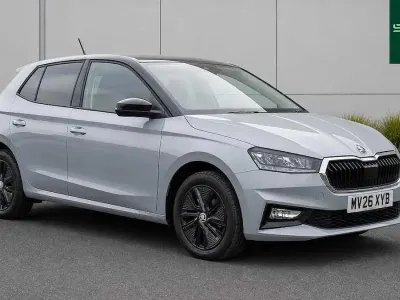 Used Skoda Fabia Design Edition 70 HP (51 kW) 2026 Smokey silver metallic black magic pearl effect Hatchback