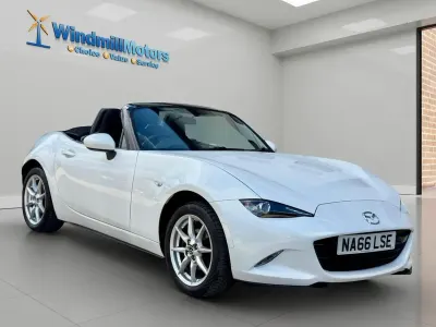 Used Mazda MX5 131 HP (96 kW) 2016 White Cabriolet