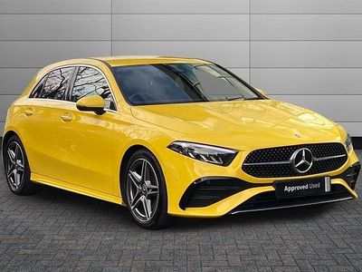 Begagnad Mercedes A200 Executive 163 HK (119 kW) 2023 Gul Halvkombi