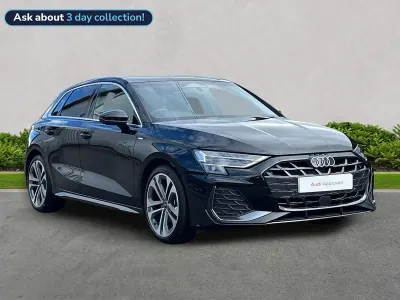 New Audi A3 Sportback S-Line 150 HP (110 kW) 2025 Black Hatchback