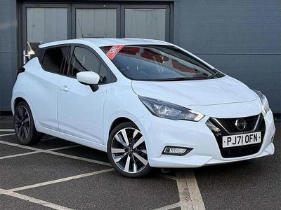 White Used 2021 Nissan Micra Tekna Hatchback | £14,500 (Expensive)