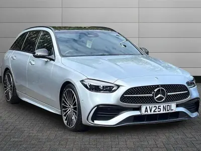 Second-hand Mercedes C300 AMG Line Premium Plus 258 CP (189 kW) 2025 Argintiu Break