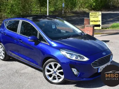 Used Ford Fiesta Titanium 100 HP (73 kW) 2018 Blue Hatchback