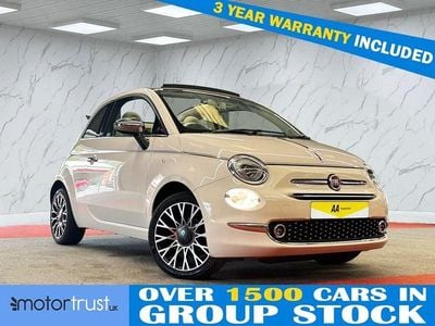 Used Fiat 500C Collezione 69 HP (50 kW) 2018 White/cream Cabriolet