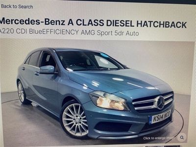 used Mercedes A220 A Class 2.1CDI BLUEEFFICIENCY AMG SPORT 5d 170 BHP