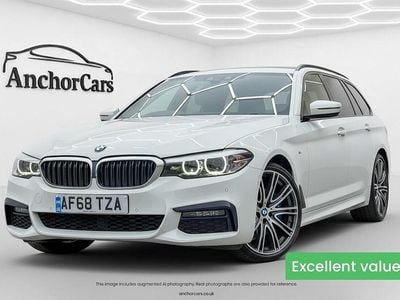 White Used 2018 BMW 530 M Sport Estate | £16,995 (Fair price)