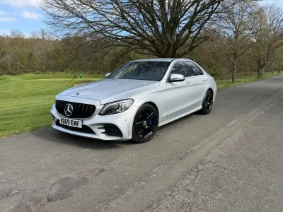 Used Mercedes C300 AMG line 2020 Silver Sedan