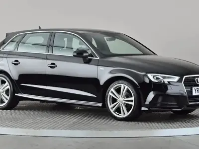 Used Audi A3 Sportback S-Line 150 HP (110 kW) 2018 Black Hatchback