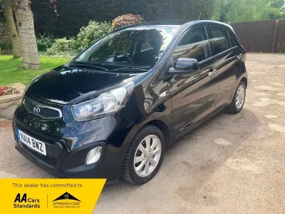 Second-hand Kia Picanto 68 CP (50 kW) 2014 Negru Hatchback