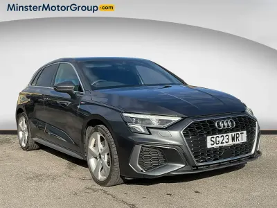 Begagnad Audi A3 S-Line 204 HK (150 kW) 2023 Grå Sedan