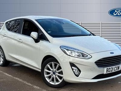 Used Ford Fiesta Titanium 125 HP (91 kW) 2021 White Hatchback