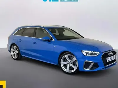 Used Audi A4 S-Line 163 HP (119 kW) 2020 Blue Estate