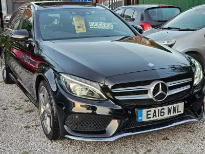 Begagnad Mercedes C200 AMG Line Premium 184 HK (135 kW) 2016 Svart Kombi