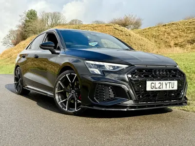 Used Audi A3 S-Line 150 HP (110 kW) 2021 Black Sedan