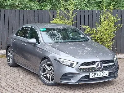 Used Mercedes A200 AMG line 150 HP (110 kW) 2021 Grey Sedan