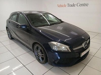 Used Mercedes A180 AMG line 109 HP (80 kW) 2018 Blue Hatchback