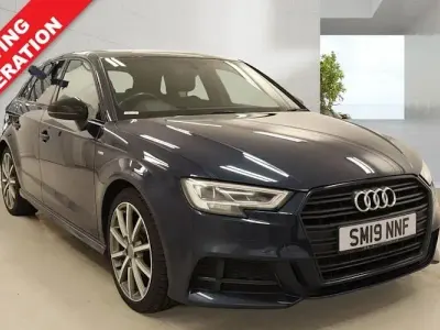Used Audi A3 Sportback Black Edition 150 HP (110 kW) 2019 Blue Hatchback