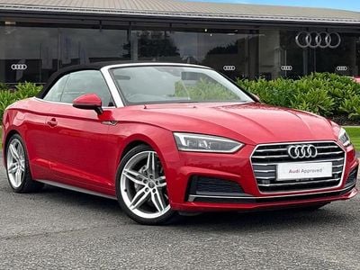 Used Audi A5 Cabriolet S-Line 190 HP (139 kW) 2019 Red Cabriolet