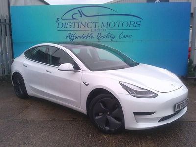 White Used 2020 Tesla Model 3 Standard Range Plus Sedan | £15,689 (Fair price)