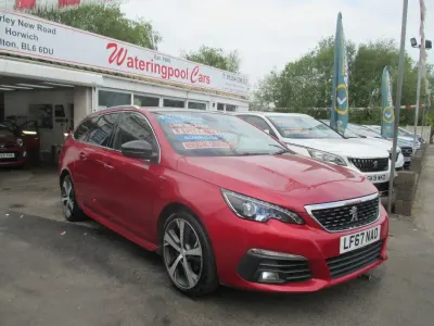 Begagnad Peugeot 308 SW GT-line 120 HK (88 kW) 2017 Röd Kombi