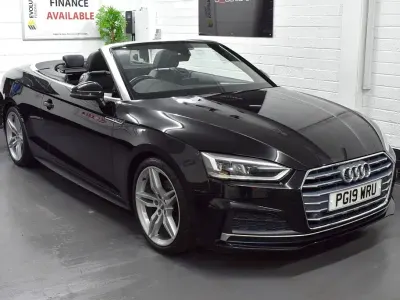 Used Audi A5 Cabriolet S-Line 190 HP (139 kW) 2019 Black Cabriolet